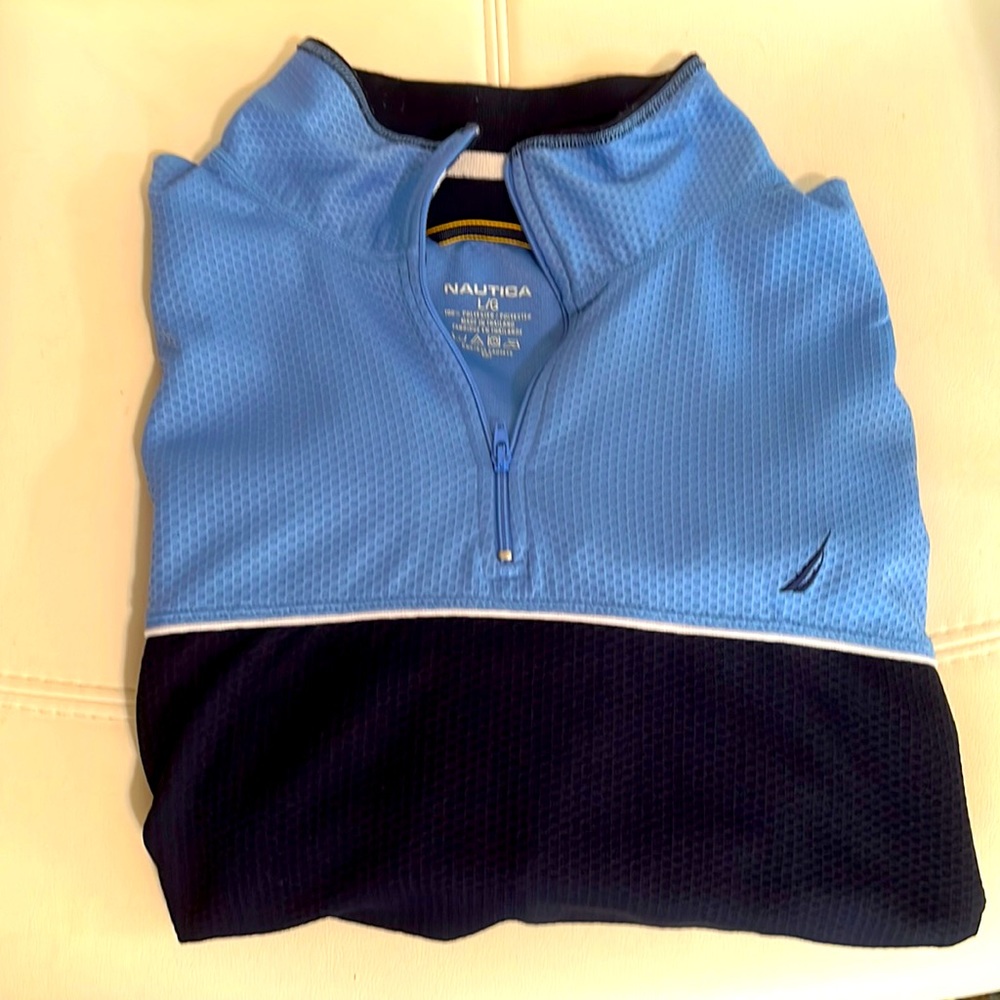 Nautica Long-Sleeve Men’s Quarter Zip - Size L